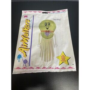 Boo Who? Ghost Air Walker Mylar Balloon by Anagram Halloween Vintage